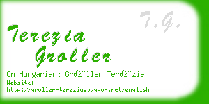 terezia groller business card